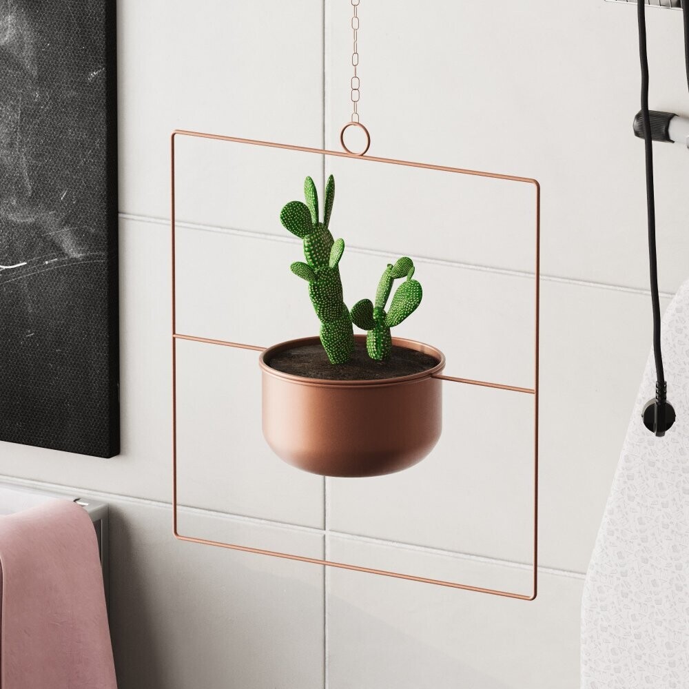 Dekoratívny kvetináč Pandantif - Copper