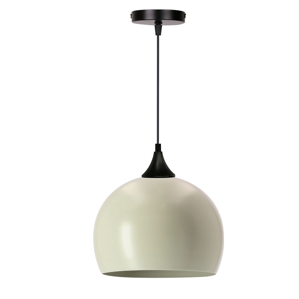 Závesná lampa PONTE 1x40W E27 čierna s olivovým tienidlom, moderné stropné svietidlo do kuchyne, jedálne, obývačky, minimalistický dizajn