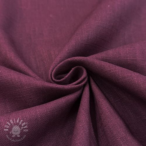 Ľan predpraný wine red