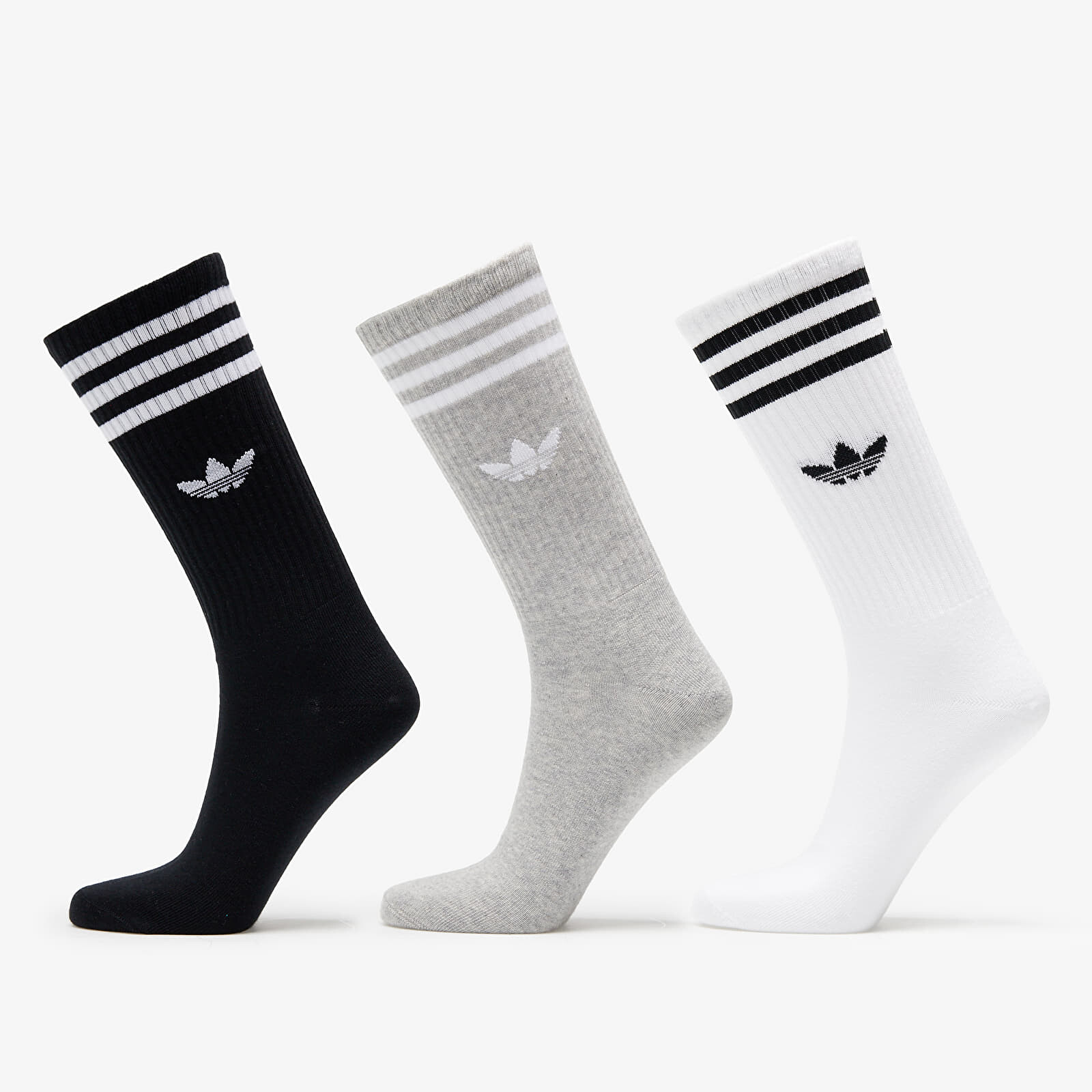 Ponožky adidas High Crew Sock 3-Pack White/ Mgreyh/ Black M