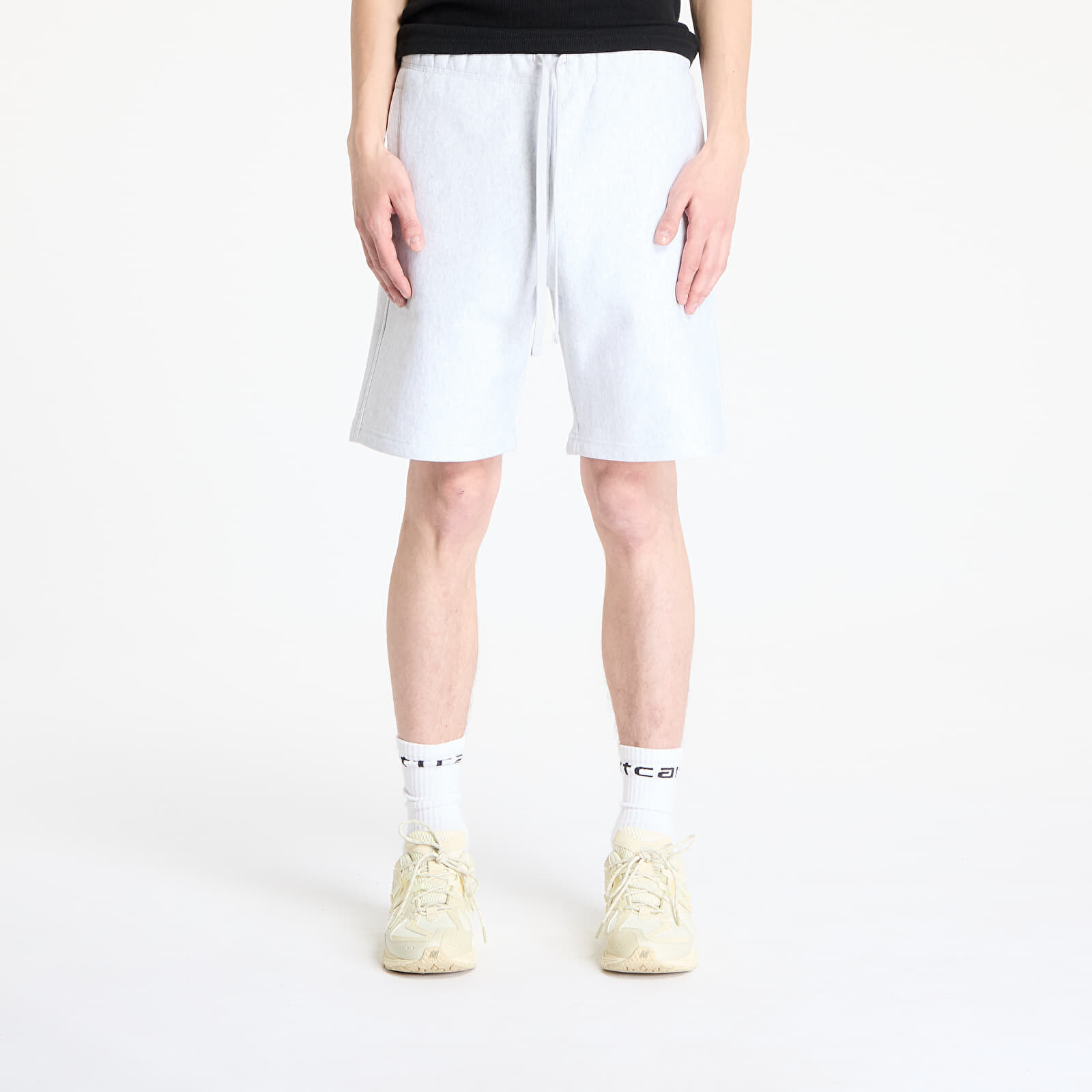 Šortky Carhartt WIP American Script Sweat Short Ash Heather L