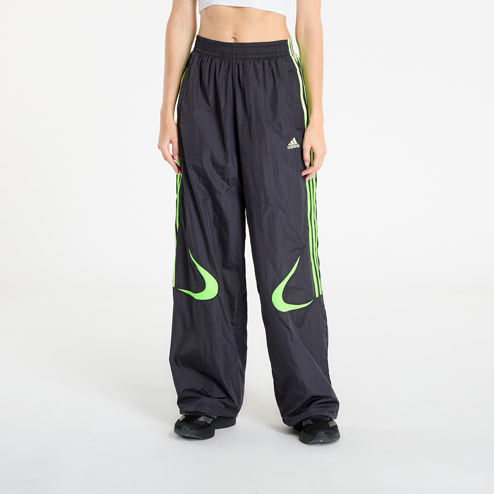 Kalhoty adidas Teamgeist Adicolor Oversized Track Tracksuit Bottoms Black XL