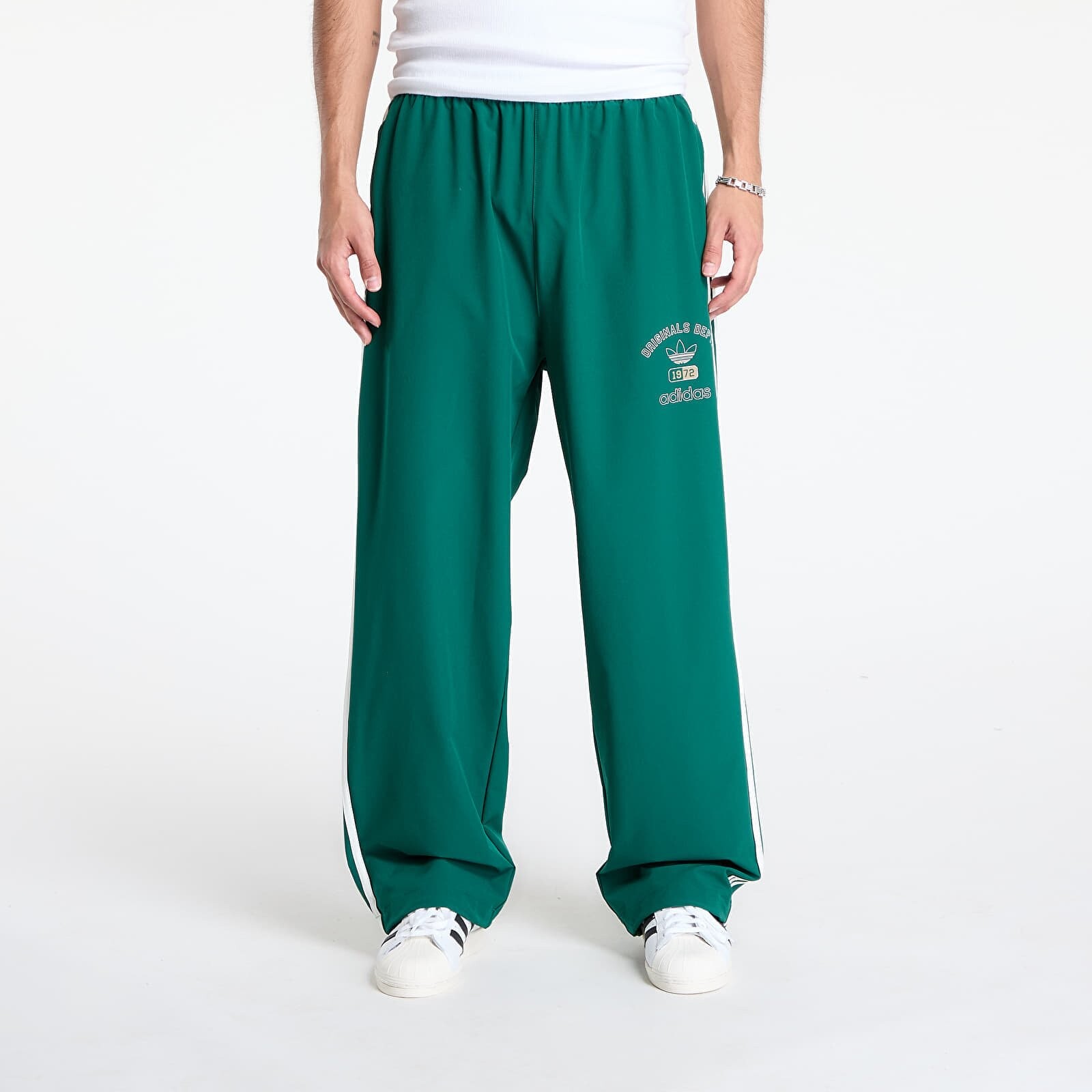 Kalhoty adidas Originals Dept. Woven Firebird Track Pant Collegiate Green XL