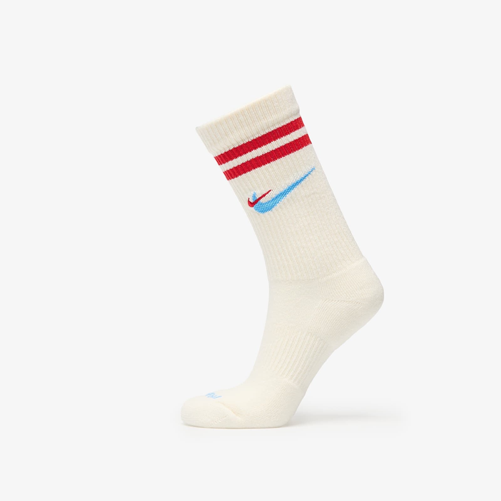Ponožky Nike Everyday Plus Force Cushioned Crew Socks Sail/ University Red/ University Blue L