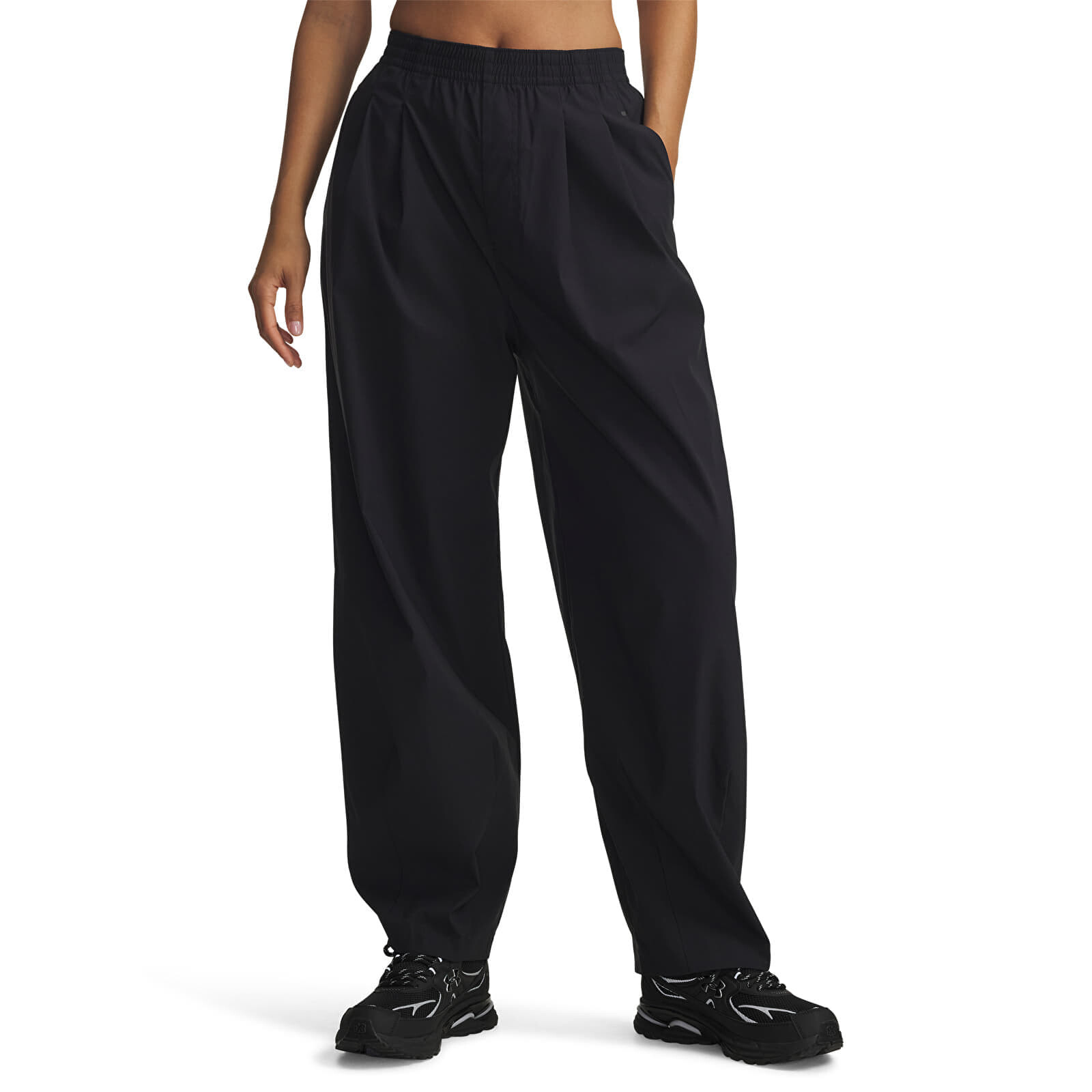 Kalhoty Under Armour Unstoppable Wvn Pleat Pt Black L