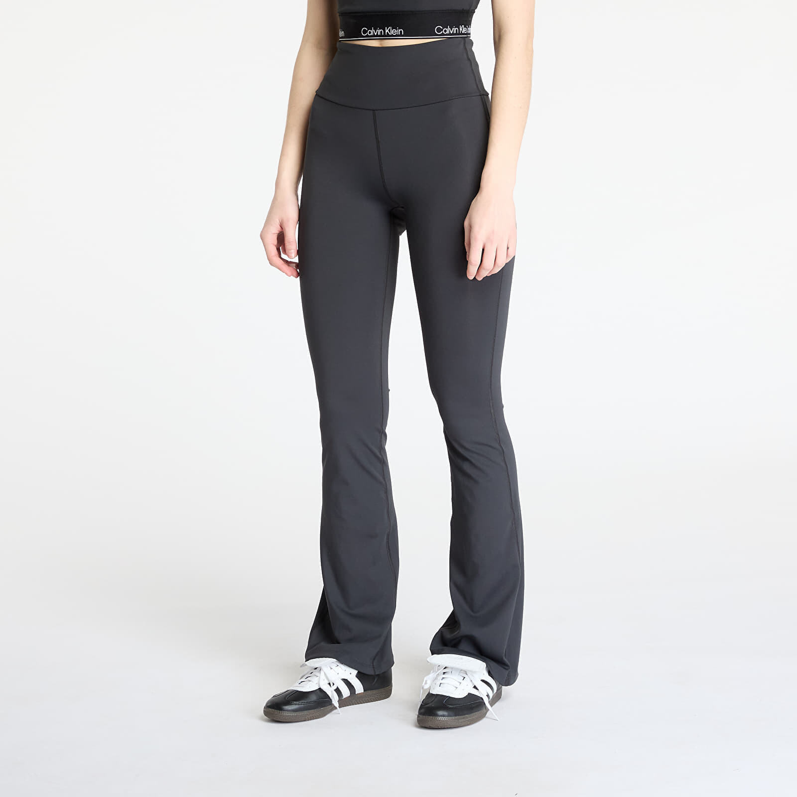 Legíny Calvin Klein Sport Modern Sport Flare Leggings Black S