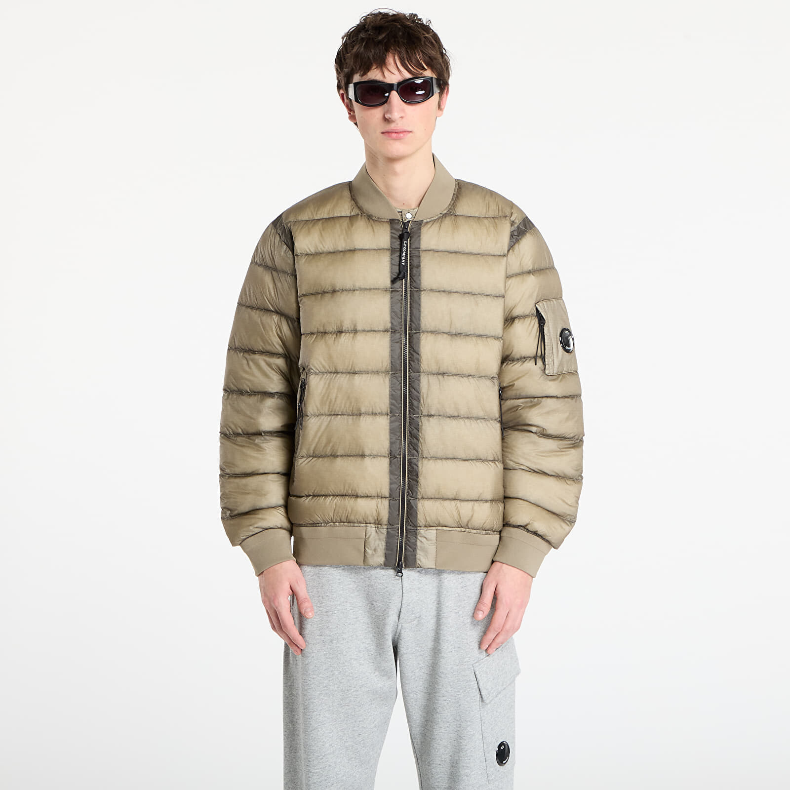 Bunda C.P. Company D.D. Shell Bomber Down Jacket Fungi Grey M