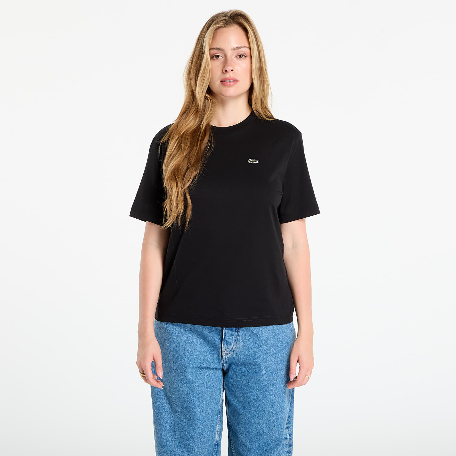 LACOSTE Soft Cotton T-shirt Black 38