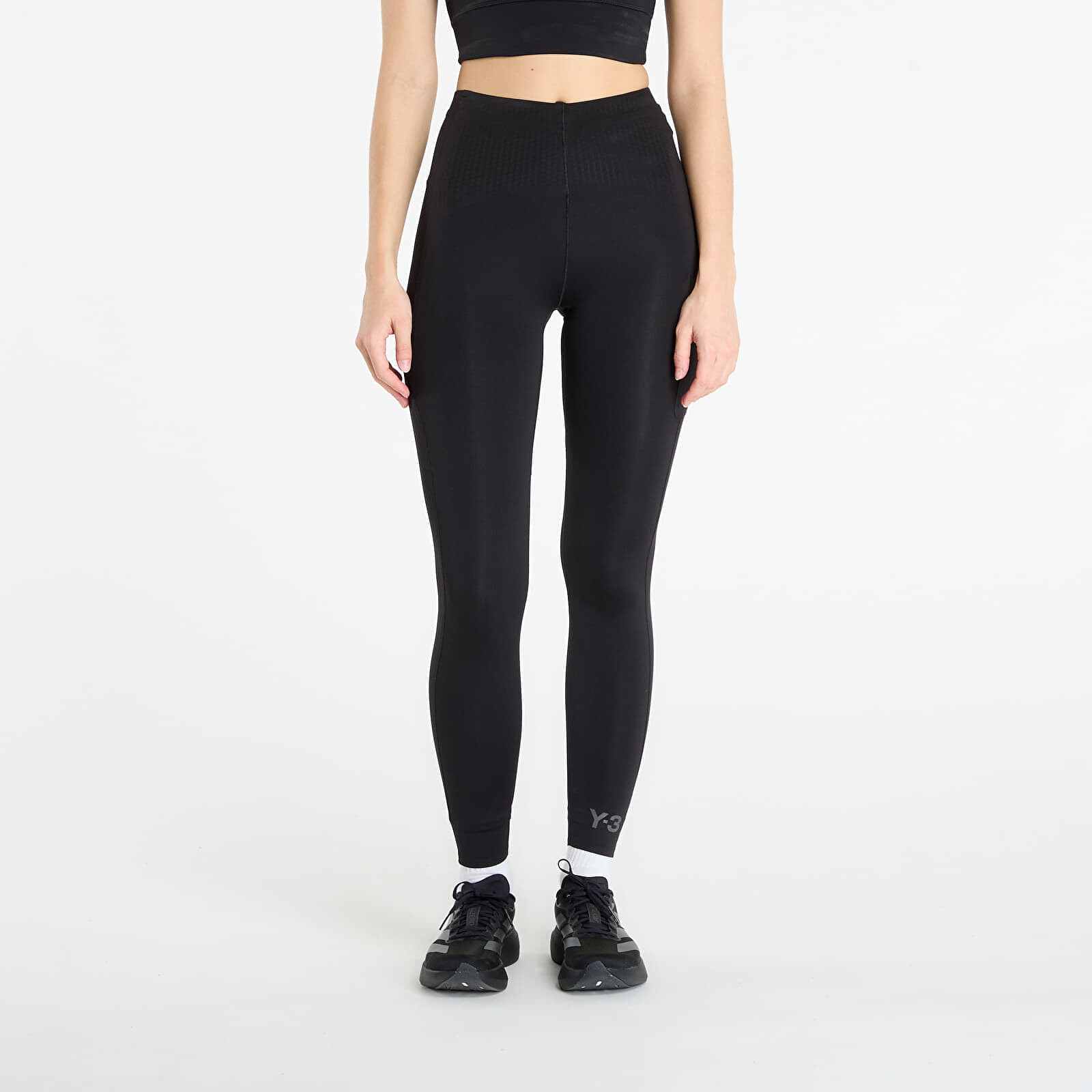 Legíny Y-3 W Run Leggings Black M