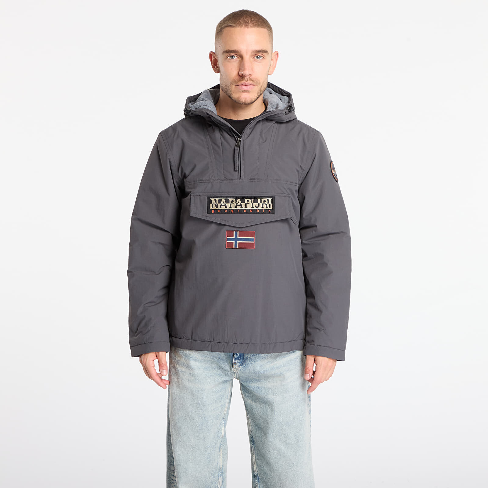 Bunda Napapijri Rainforest Winter Dark Grey Solid L