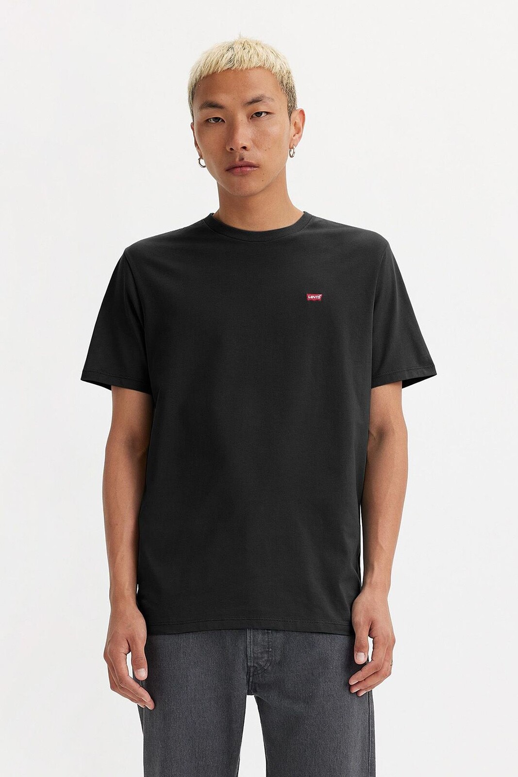 Levi'S Men's Black Cotton T-Shirt