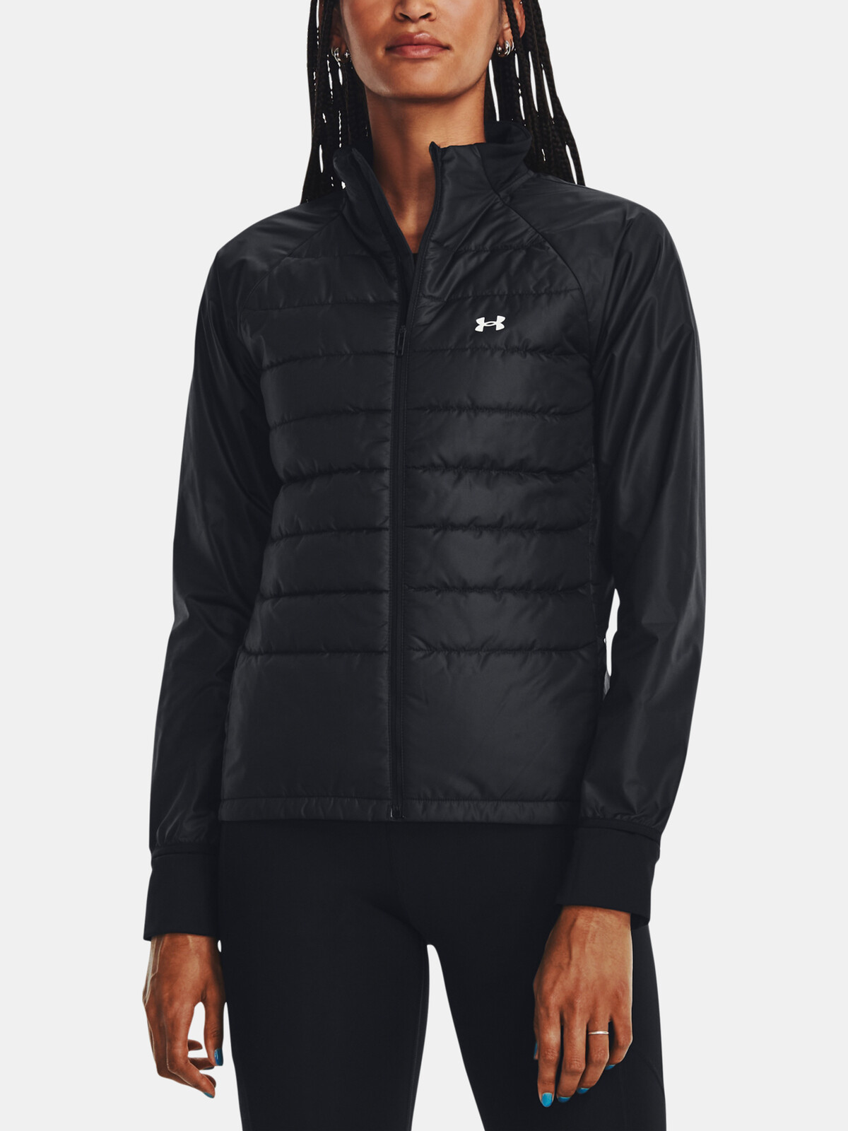 Čierna športová bunda Under Armour UA STRM INS RUN HBD JKT