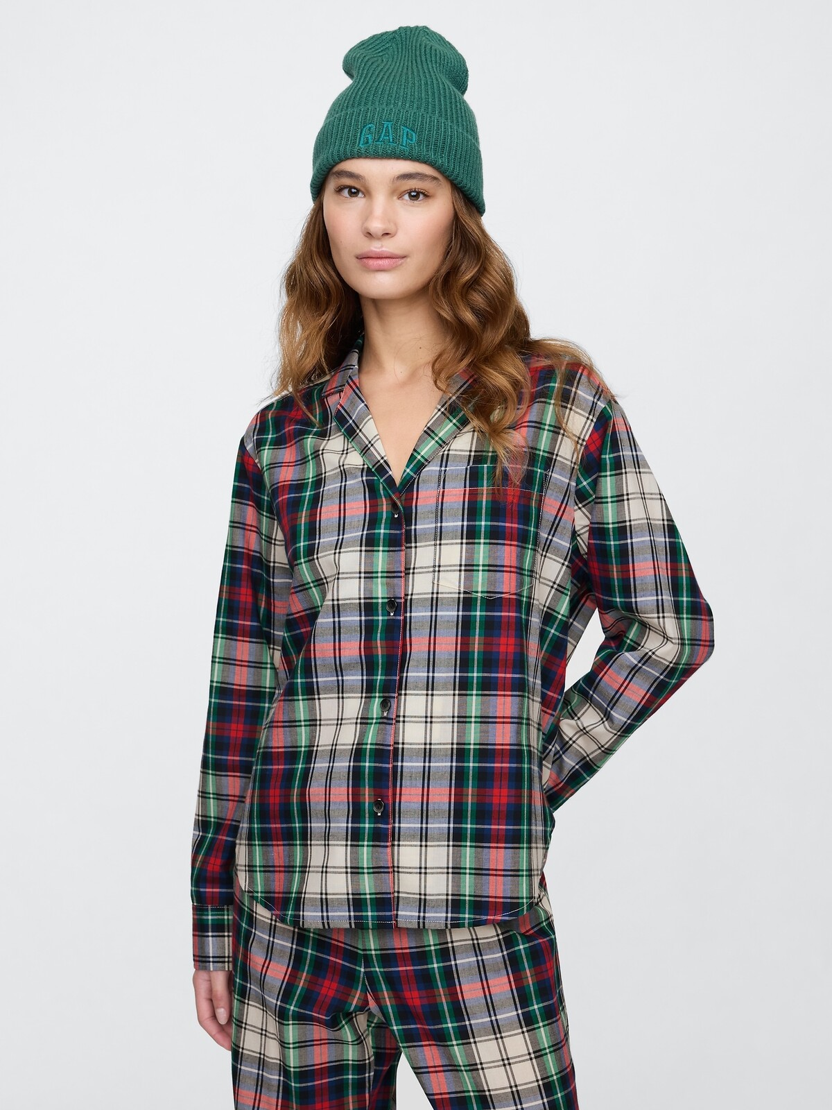 GAP Oversize poplin pajama shirt - Women's