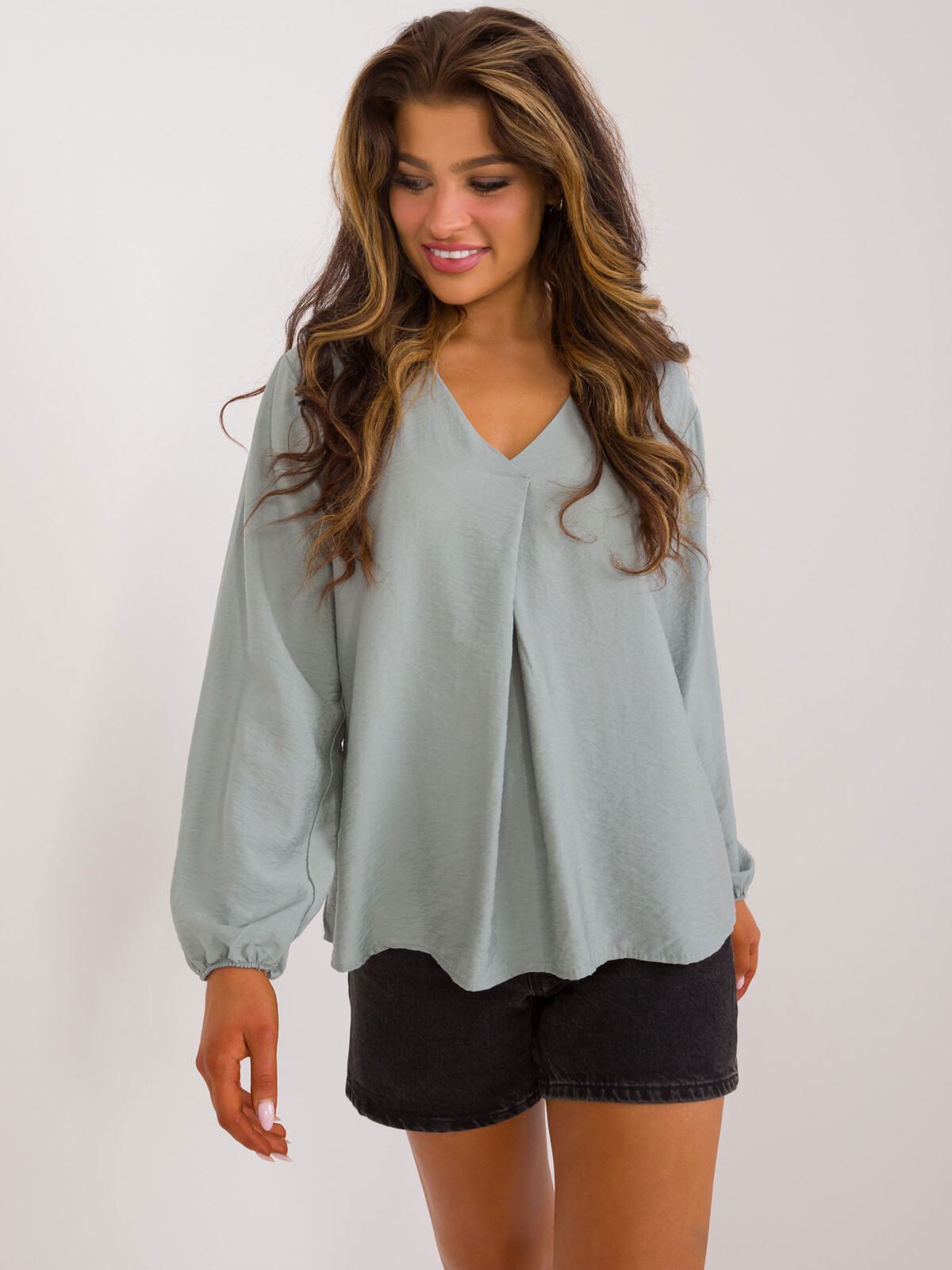 Blouse-D60082M11180B-pistachio