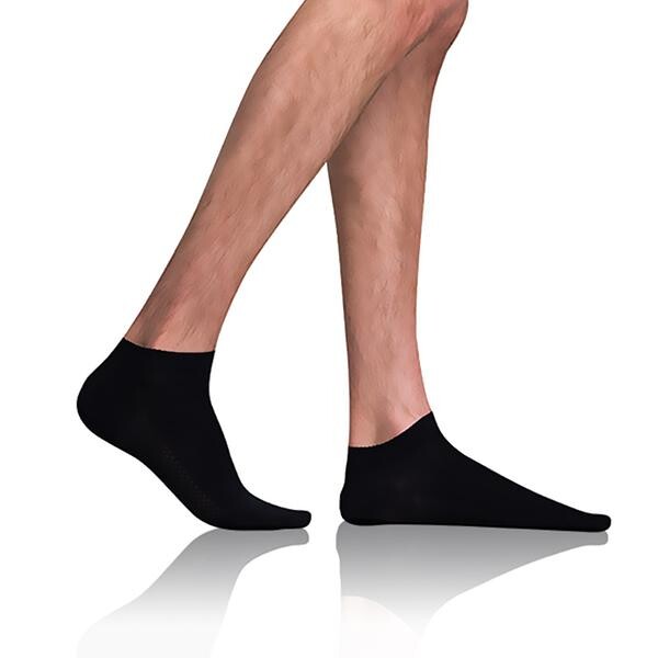 Bellinda 
BAMBUS AIR IN-SHOE SOCKS - Krátke pánske bambusové ponožky - čierna