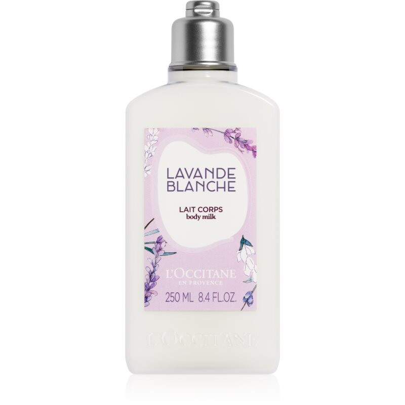 L’Occitane White Lavender upokojujúce telové mlieko 250 ml