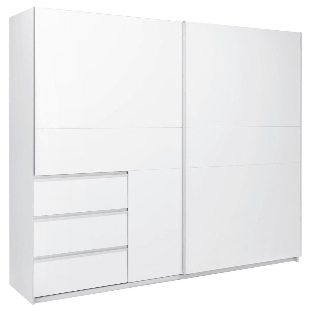 MID.YOU SKRIŇA S POSUVNÝMI DVERAMI, biela, 250/205/61,5 cm