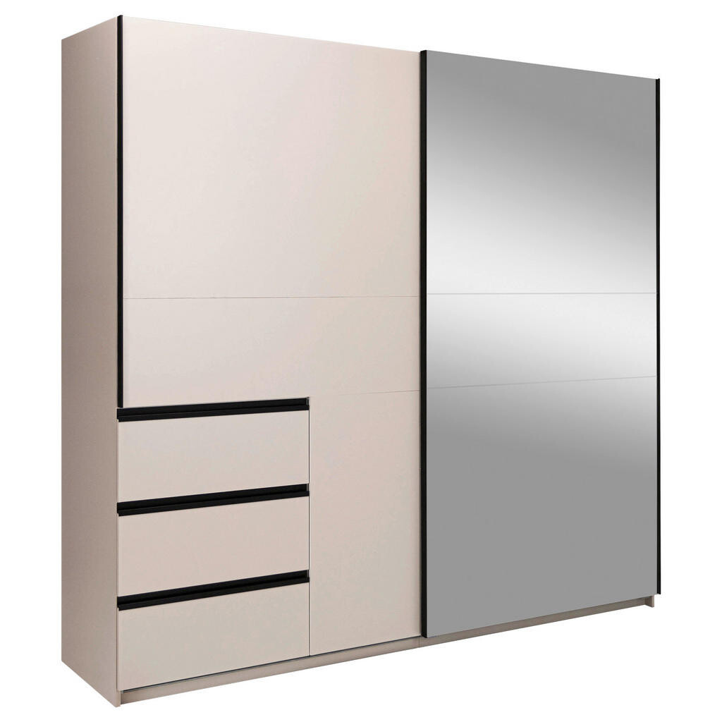 MID.YOU SKRIŇA S POSUVNÝMI DVERAMI, kašmírová, 215/205/61,5 cm