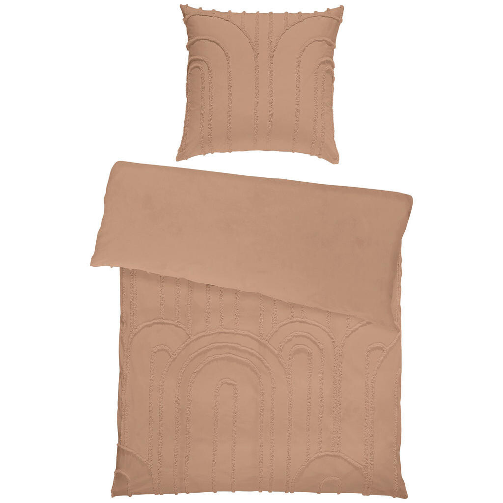 Ambiente POSTEĽNÁ BIELIZEŇ, renforcé, svetlohnedá, 135/200 cm