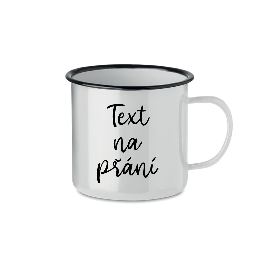 TEXT NA PŘÁNÍ - bílý plecháček 300 ml