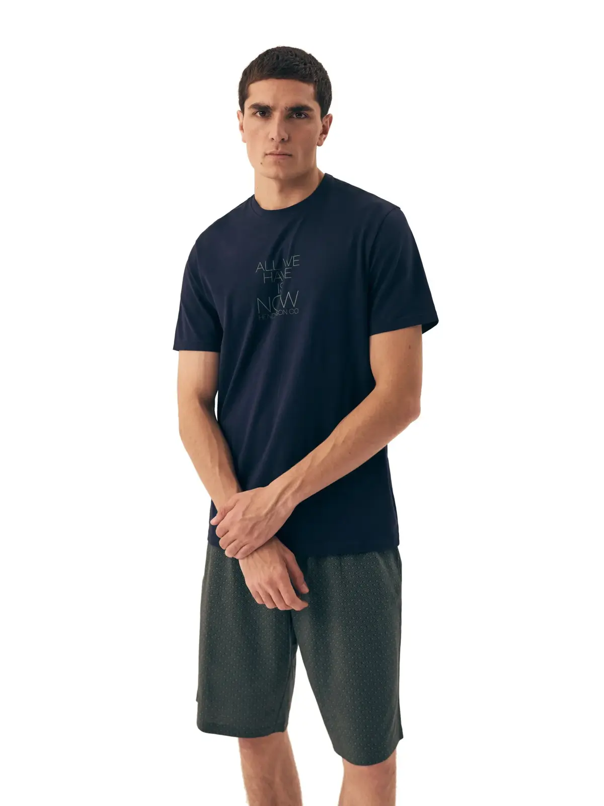 Pánske pyžamo 42632 Dreamer - HENDERSON tmavě modrá M