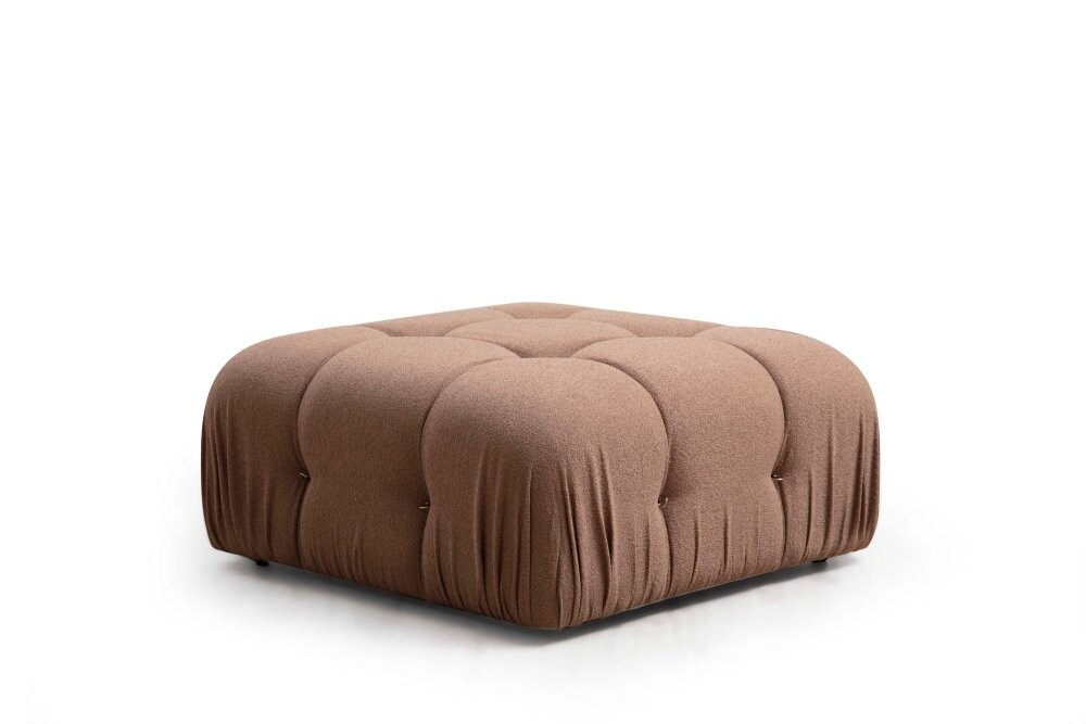 Taburetka Bubble Pouffe - Brown Bouclette