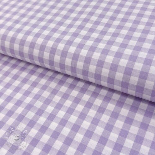 Bavlnená látka Check lilac