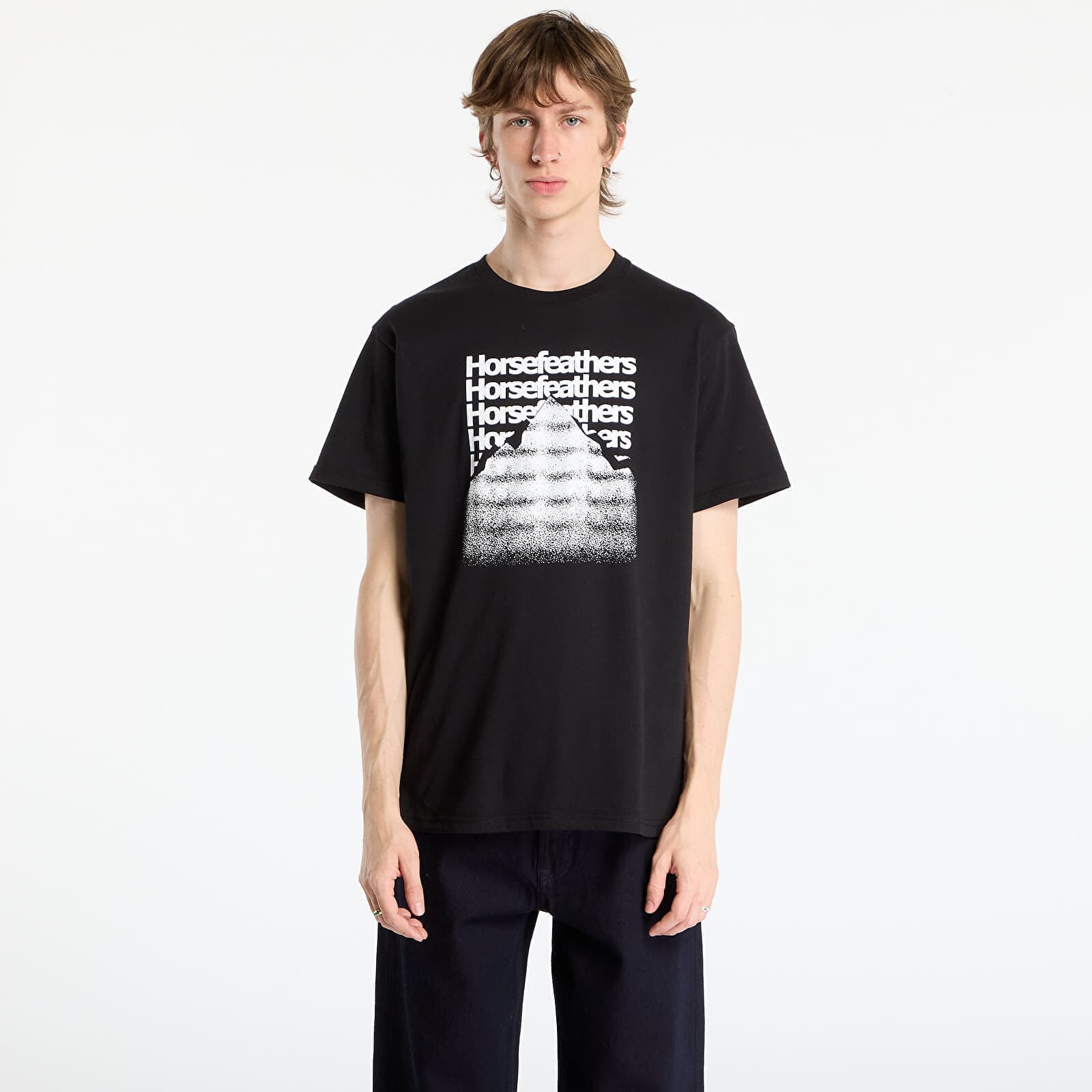 Tričko Horsefeathers Focus T-Shirt Black S