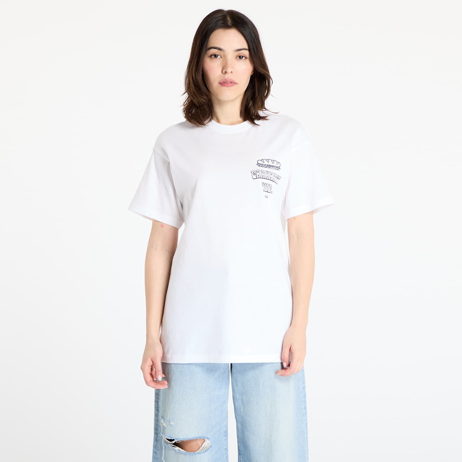 Tričko Carhartt WIP Short Sleeve Sandwich T-Shirt UNISEX White M