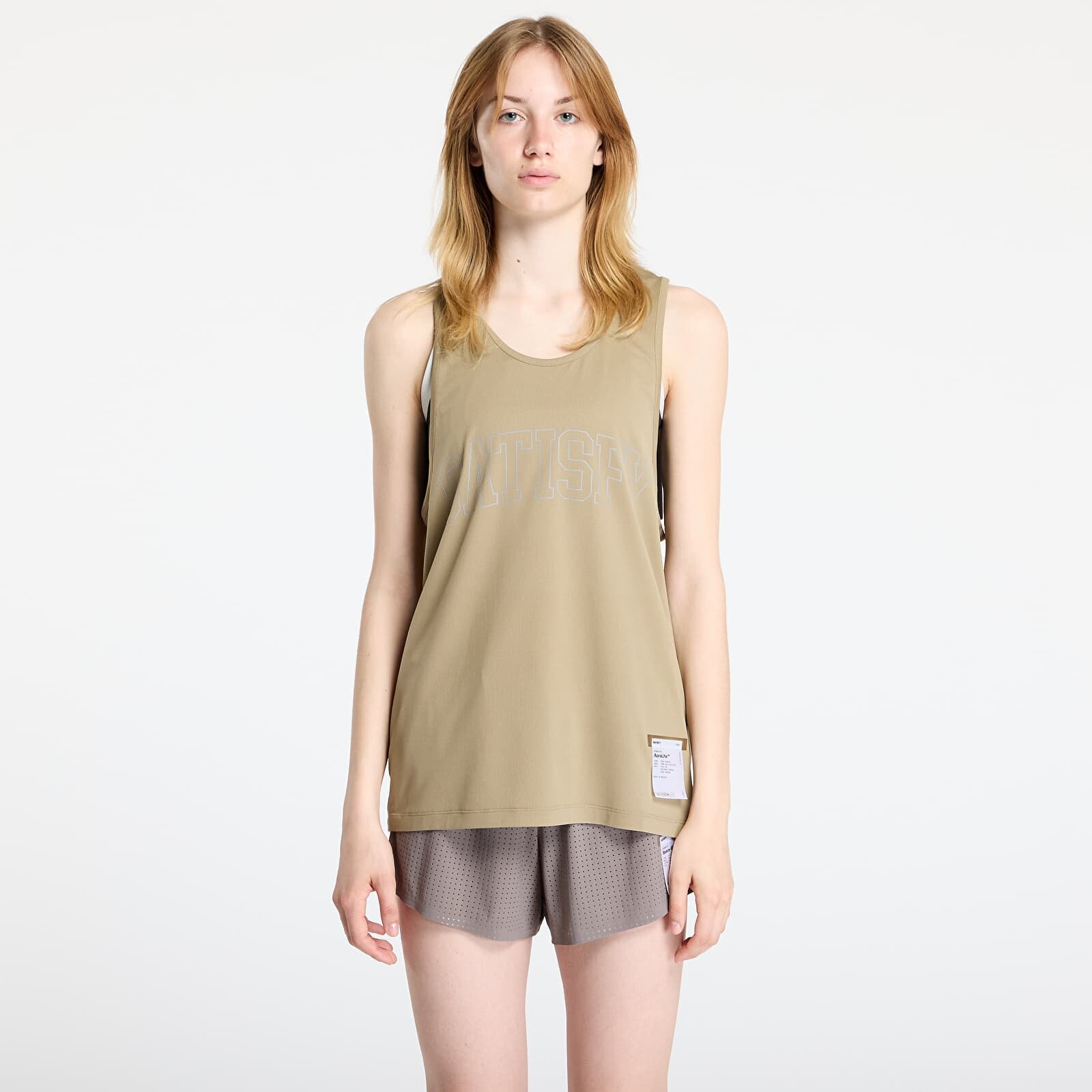 Satisfy AuraLite Tech Singlet UNISEX Army Green M