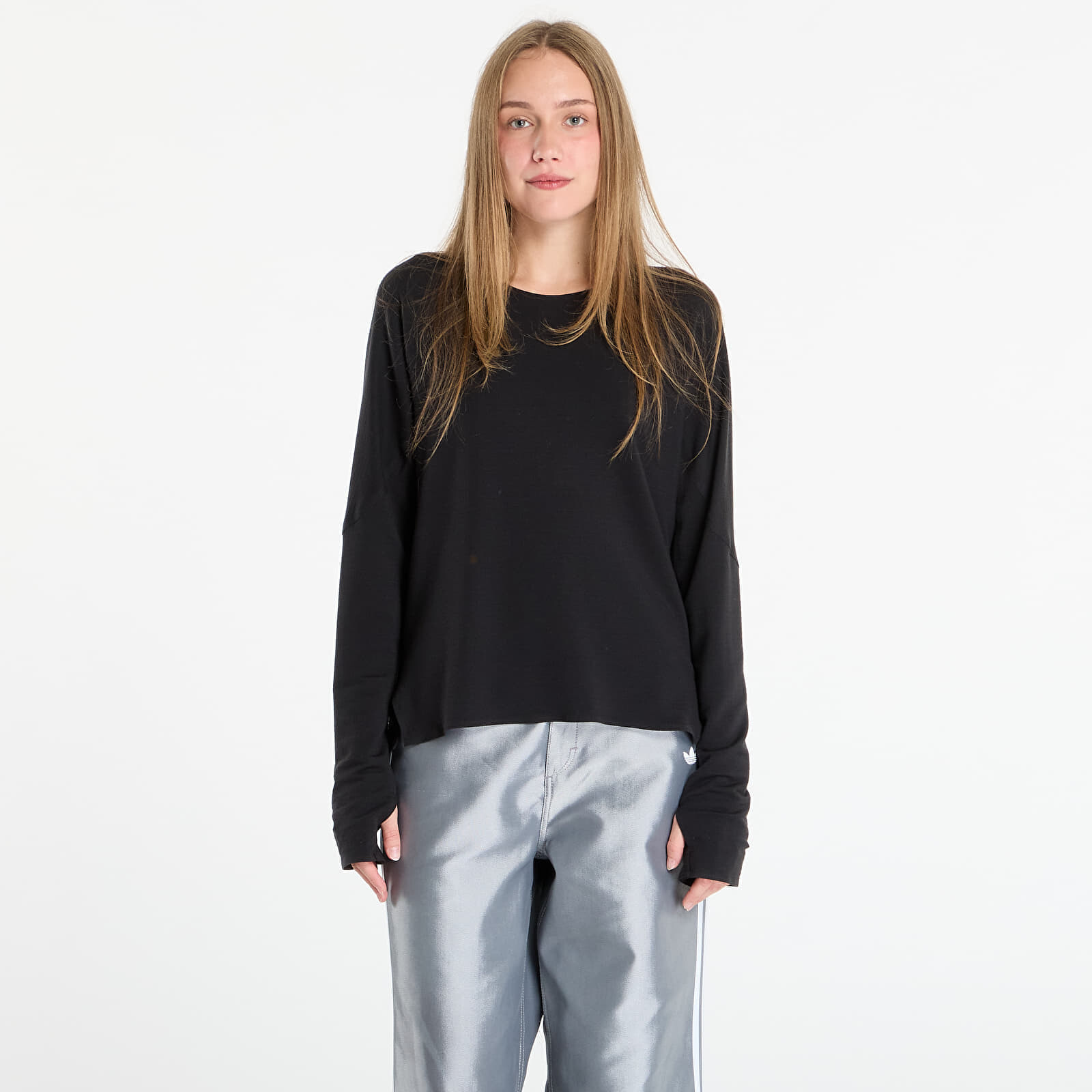 Tričko Y-3 W Running Long Sleeve T-Shirt Black S/34