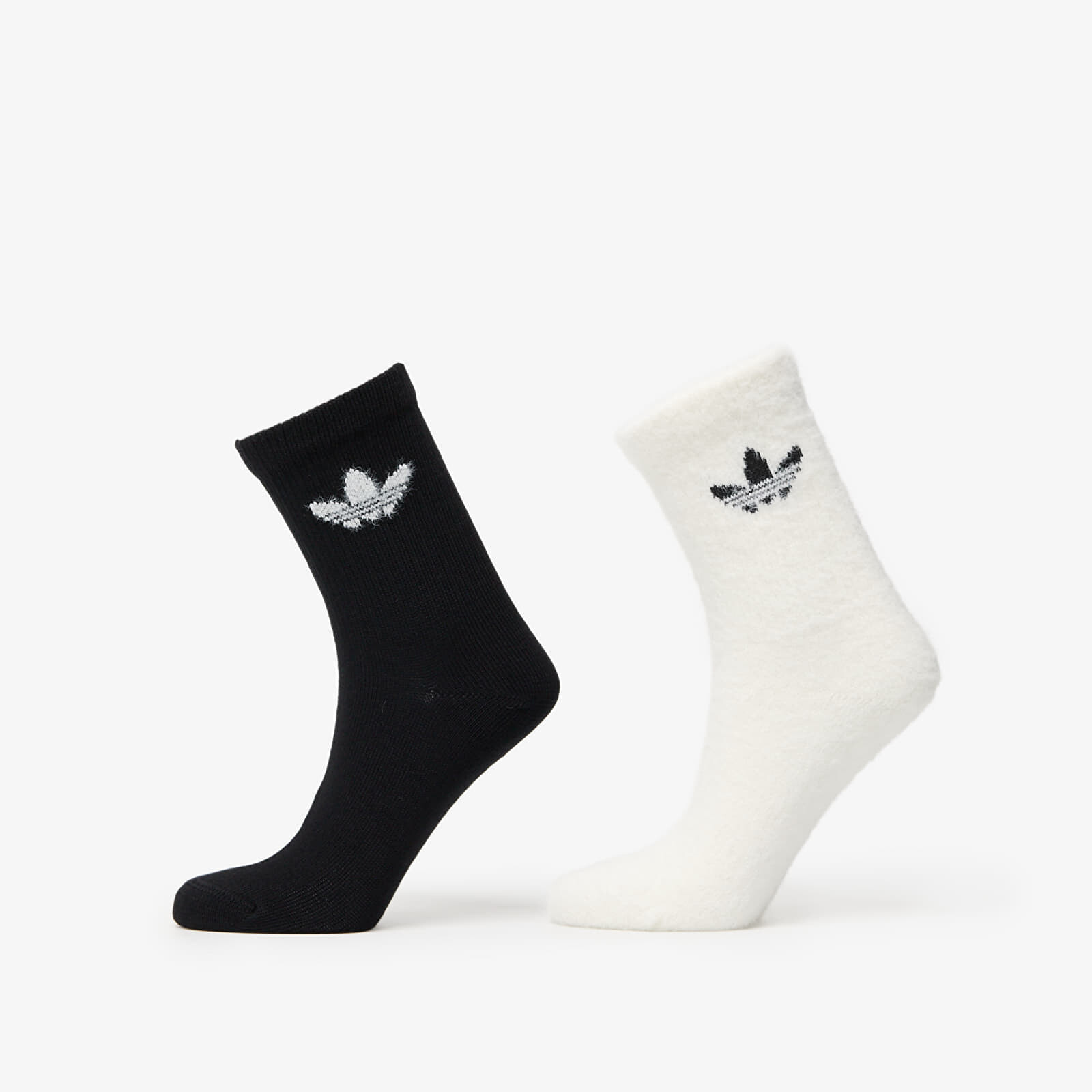 Ponožky adidas Fluffy Crew Sock 2-Pack Off White/ Black S