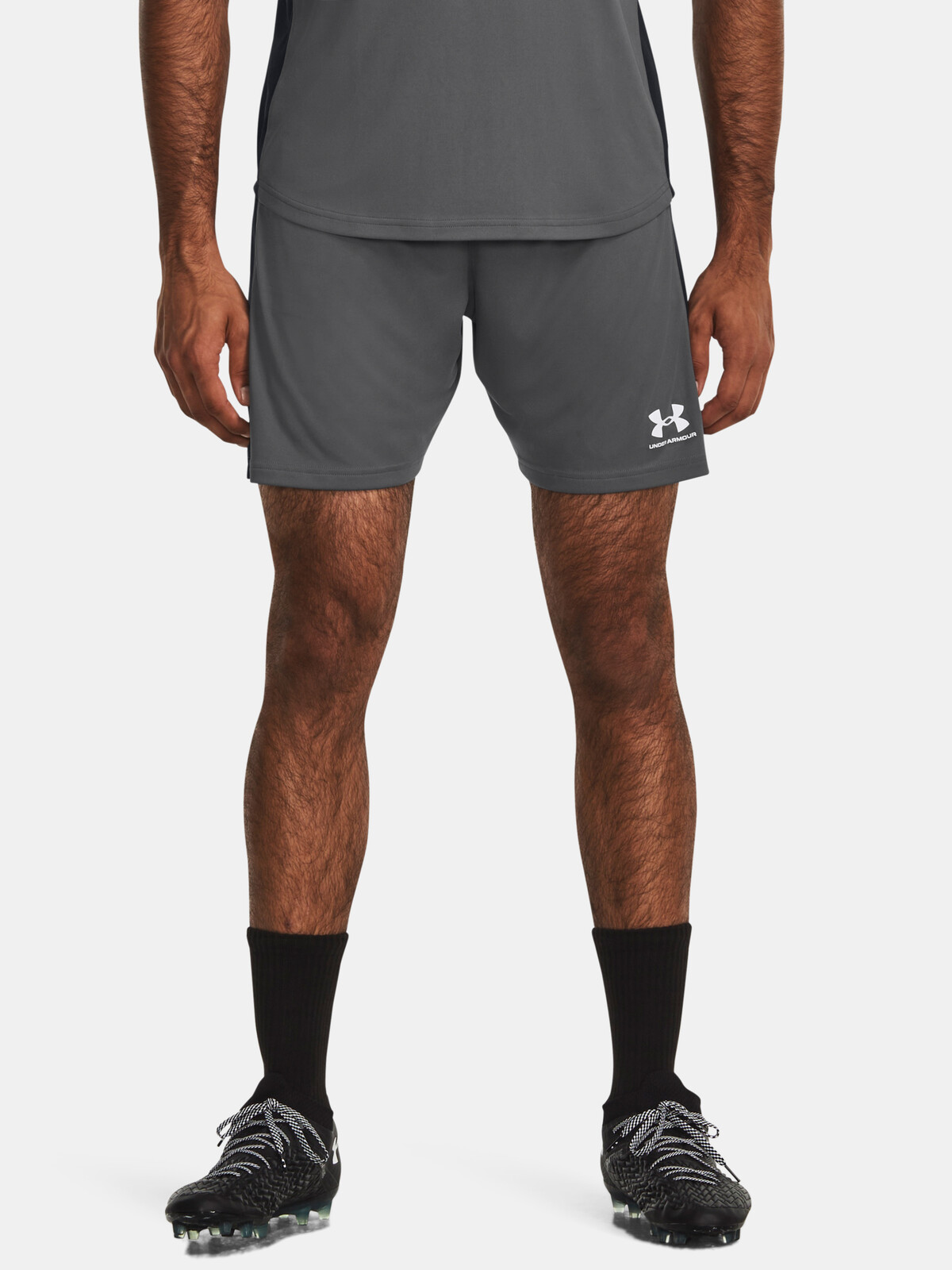 Tmavosivé pánske športové kraťasy Under Armour
