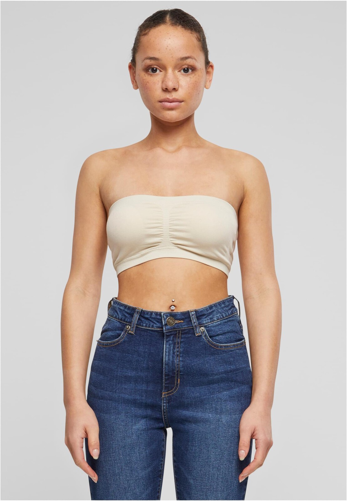 Bandeau Women's Bra - Beige