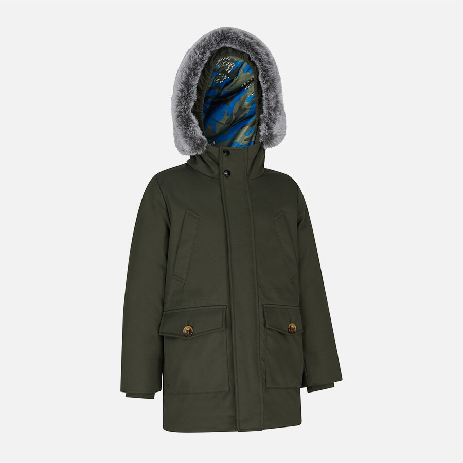 Khaki boys' jacket Geox Norwolk - Boys