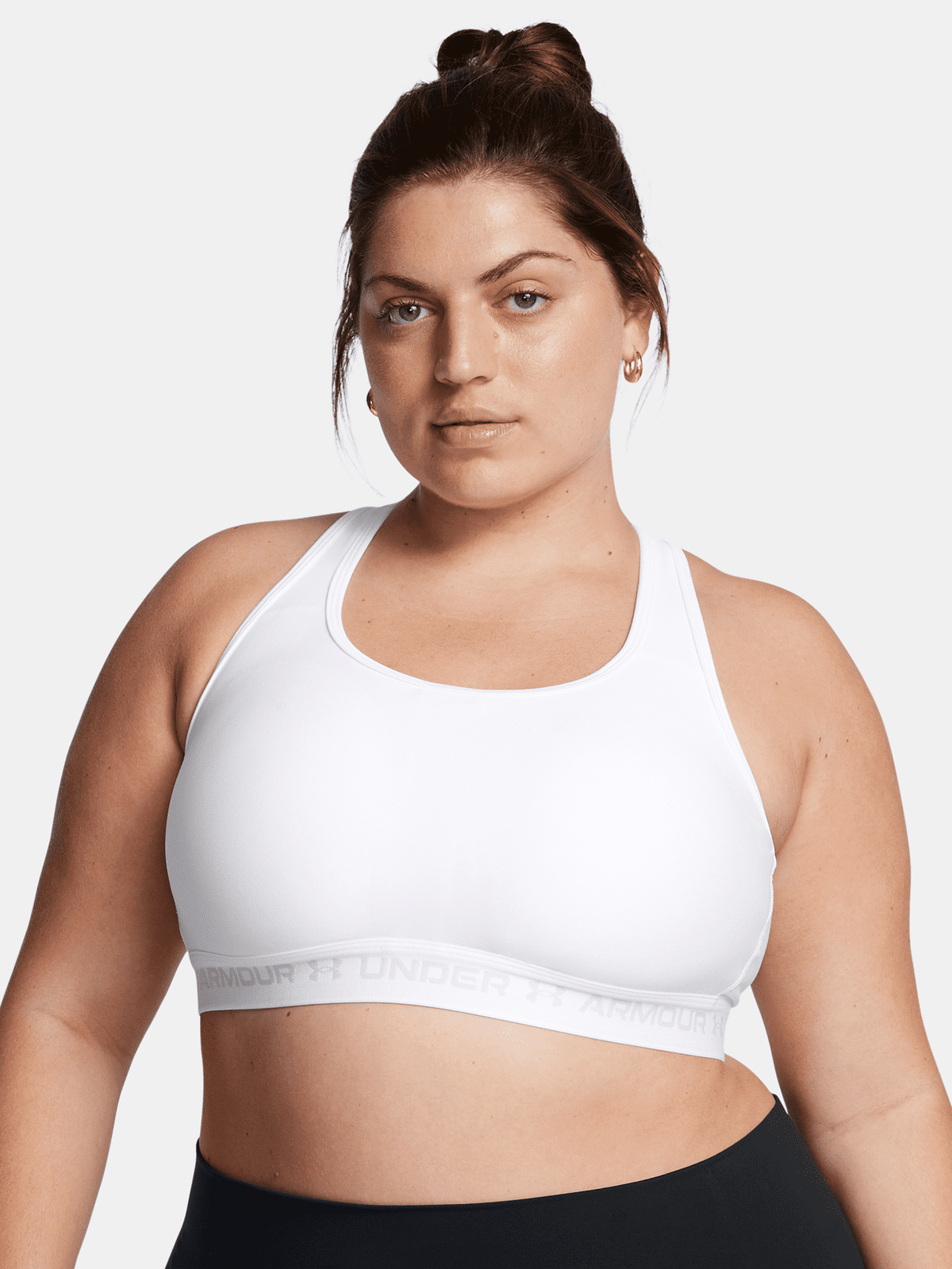 Under Armour UA Crossback Mid Bra&-WHT Women's Bra - Women's