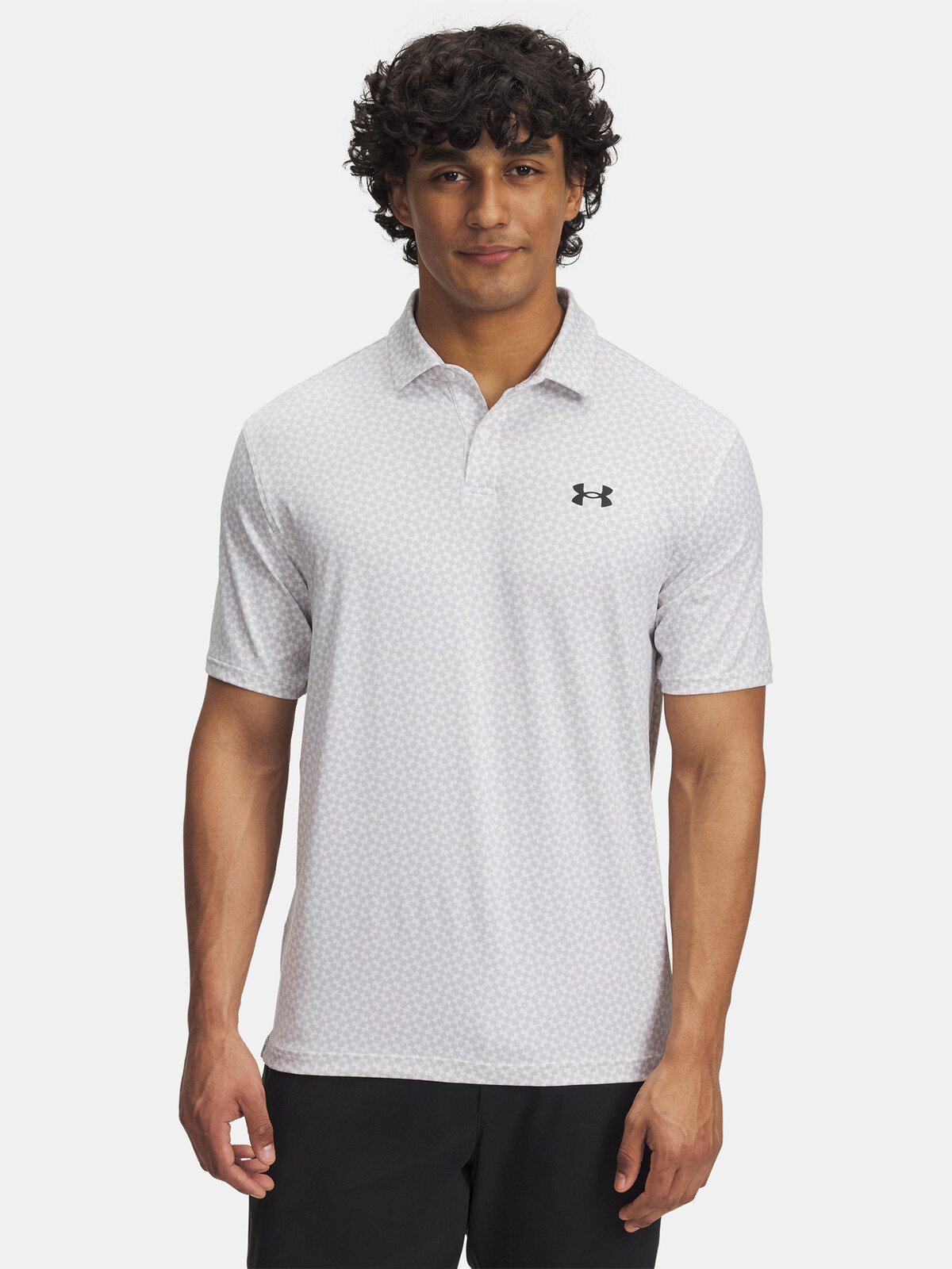 Men's Under Armour UA T2G Printed Polo-WHT T-Shirt - Men's