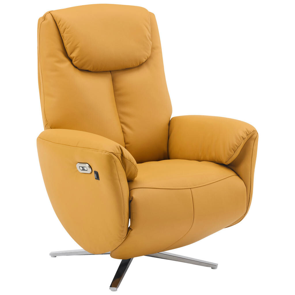 Livetastic MASÁŽNE KRESLO, textil, koža, žltá