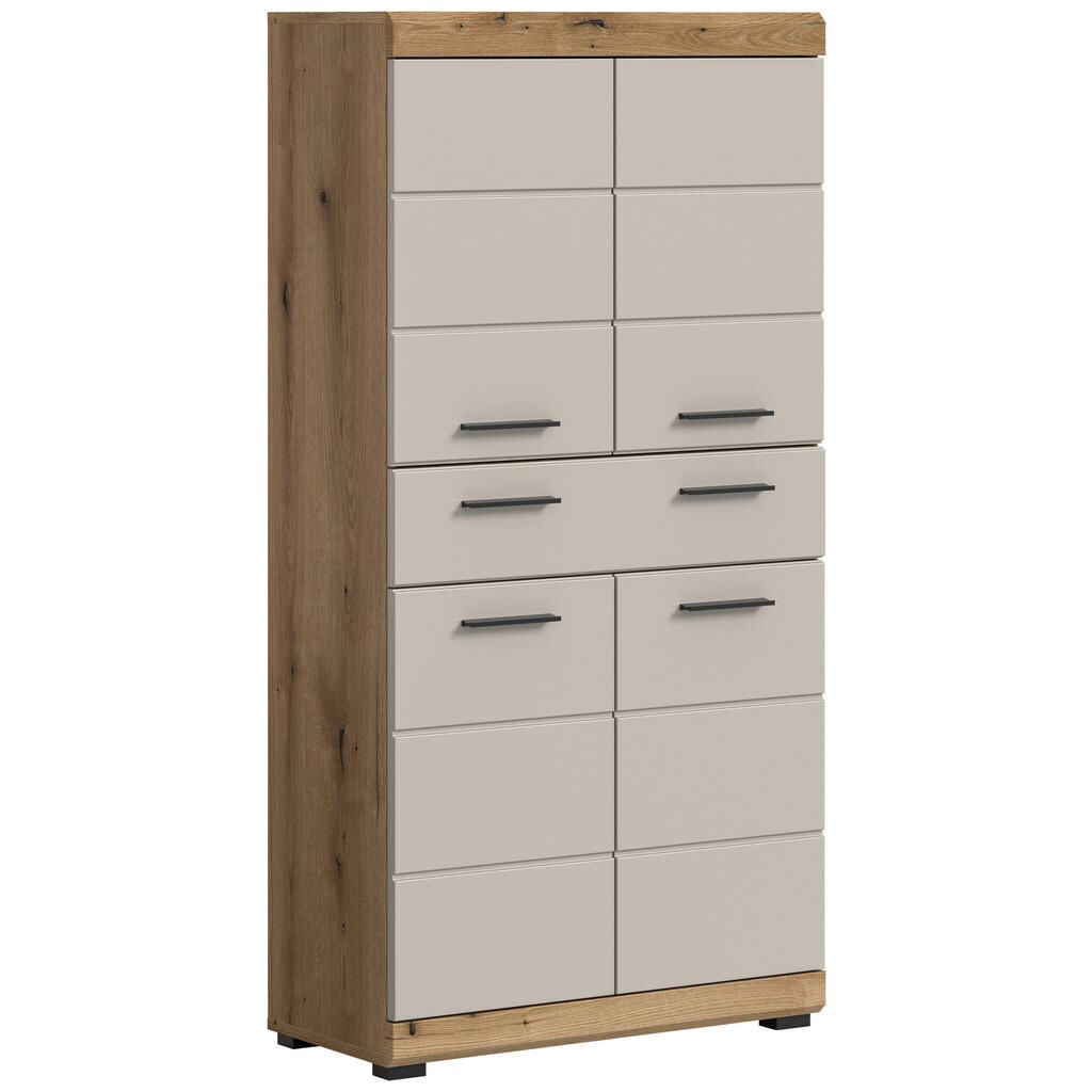 MID.YOU STREDNE VYSOKÁ SKRINKA, prírodná farba, kašmírová, 74/141/31 cm