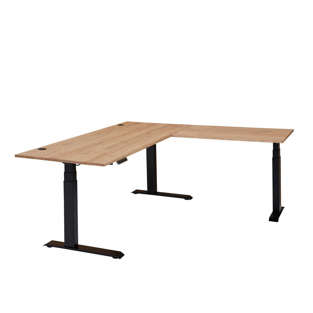 MID.YOU ROHOVÝ PÍSACÍ STÔL, dub artisan, 185/177/64-129 cm
