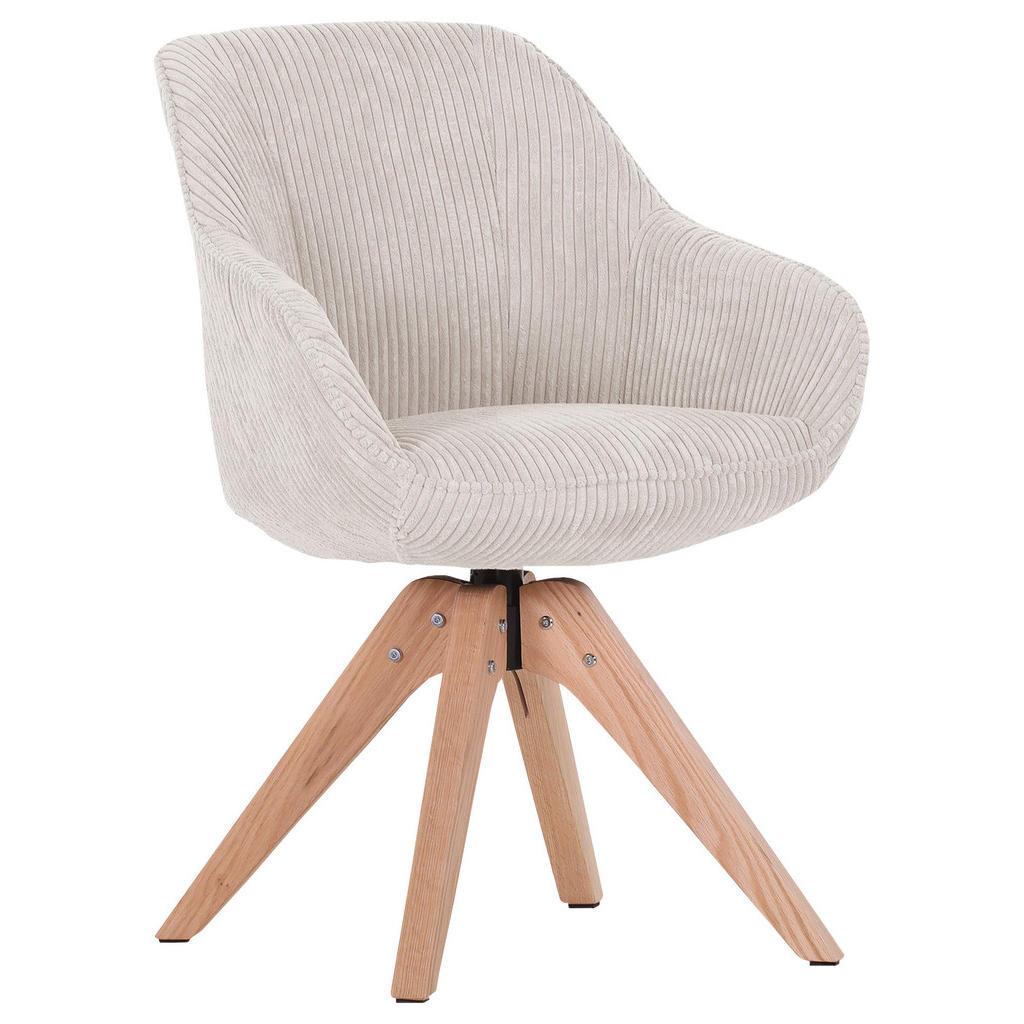 Ambia Home STOLIČKA S PODRÚČKAMI, kord, béžová