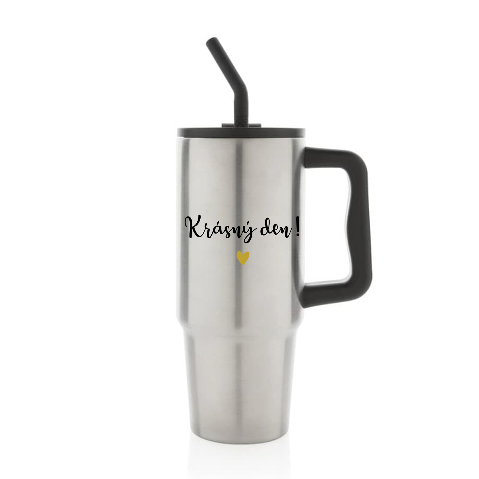 KRÁSNÝ DEN - stříbrný cestovní termohrnek 900 ml