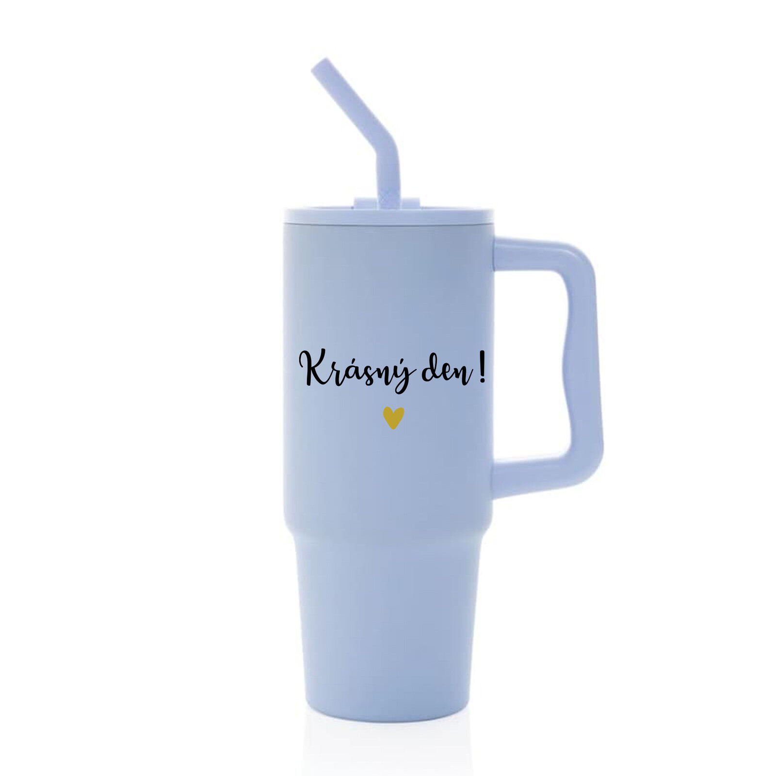 KRÁSNÝ DEN - světle modrý cestovní termohrnek 900 ml