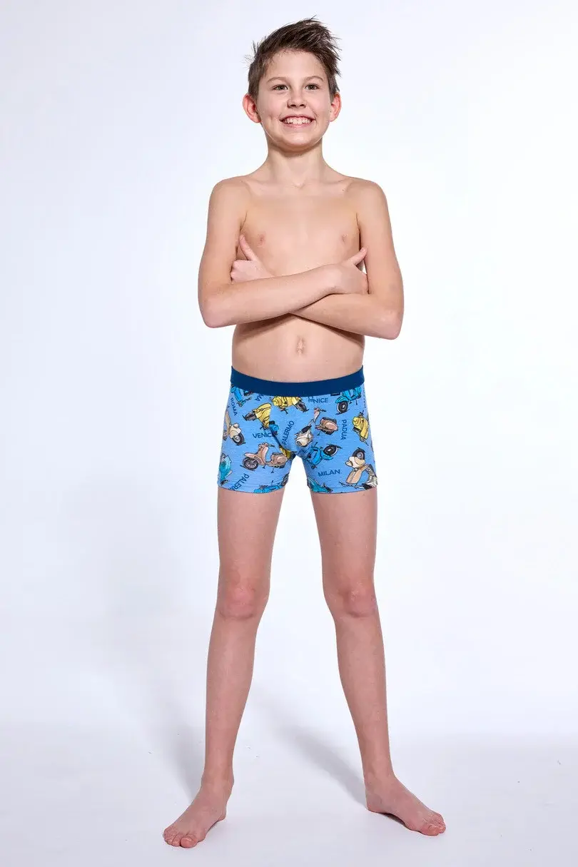 CHLAPČENSKÉ BOXERKY YOUNG 700 W/25 Modrá 140