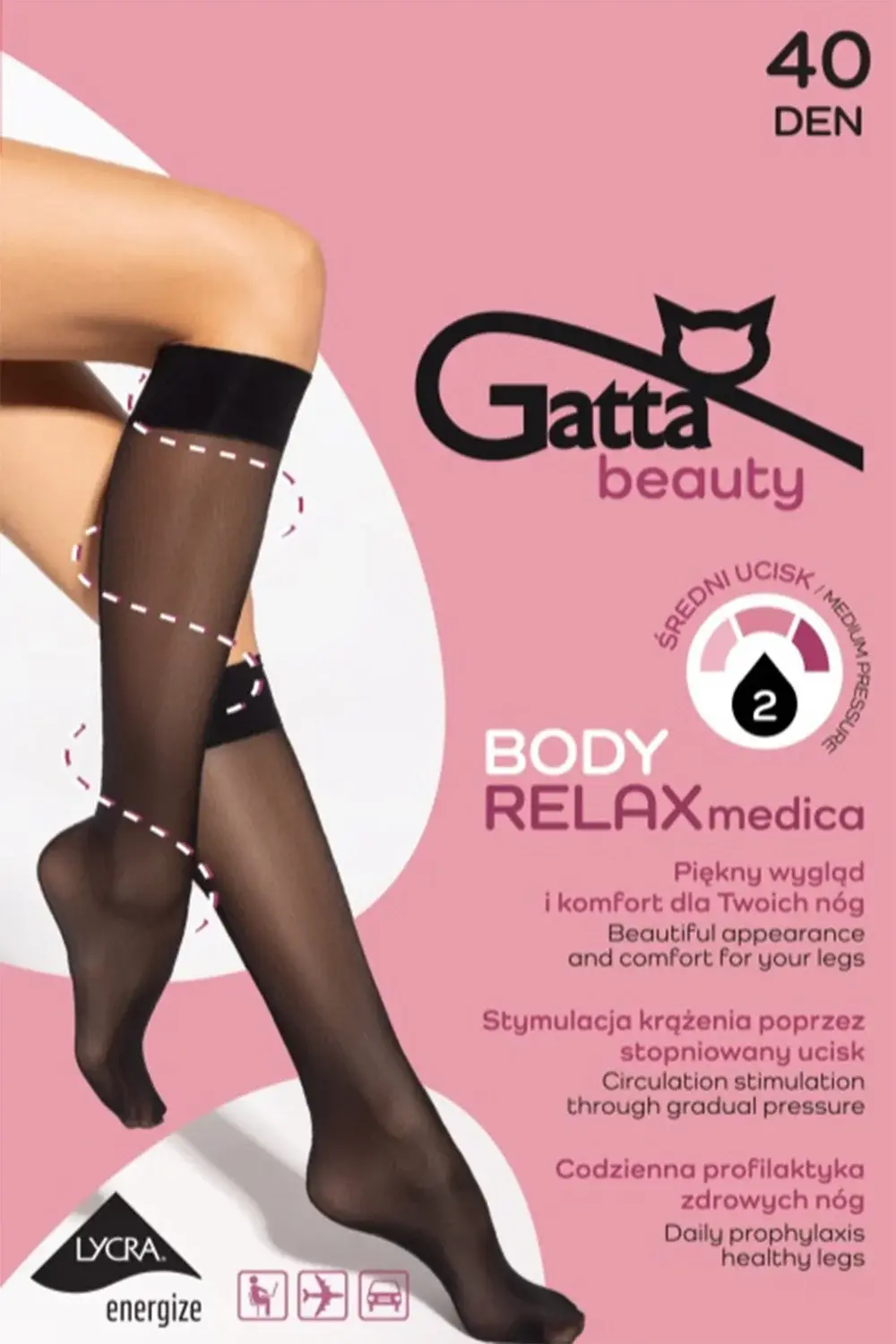 Gatta Relaxmedica 40 DEN farba:nero 39-42