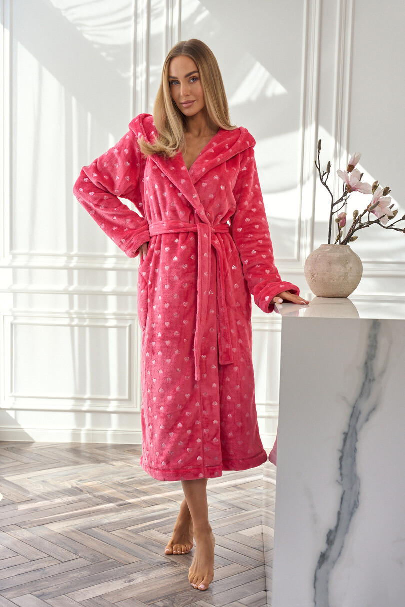 L&L 2551 Amira Long S-2XL dámsky župan bílá L