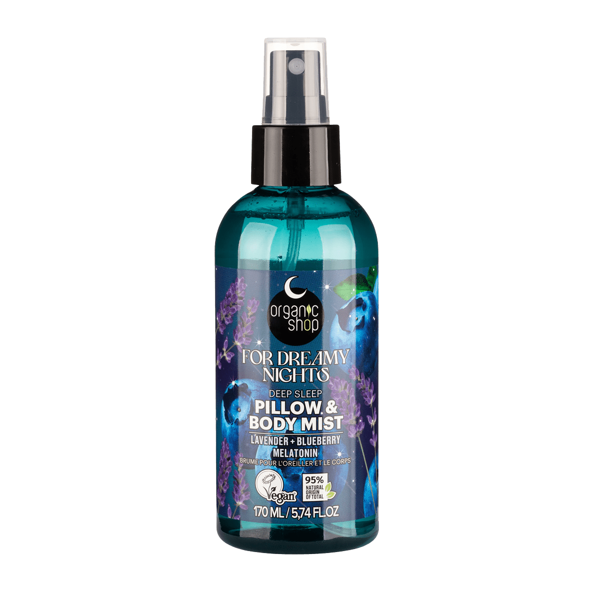 ORGANIC SHOP Sleeping Hmla na vankúš a telo For Dreamy Nights 170 ml