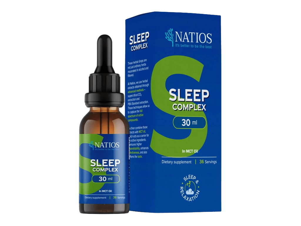 NATIOS Sleep Complex, Bylinné kvapky v MCT oleji 30 ml