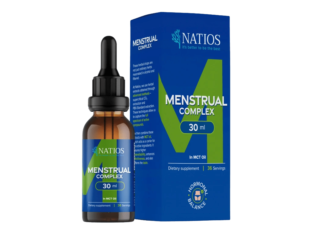 NATIOS Menstrual Complex, Bylinné kvapky v MCT oleji 30 ml