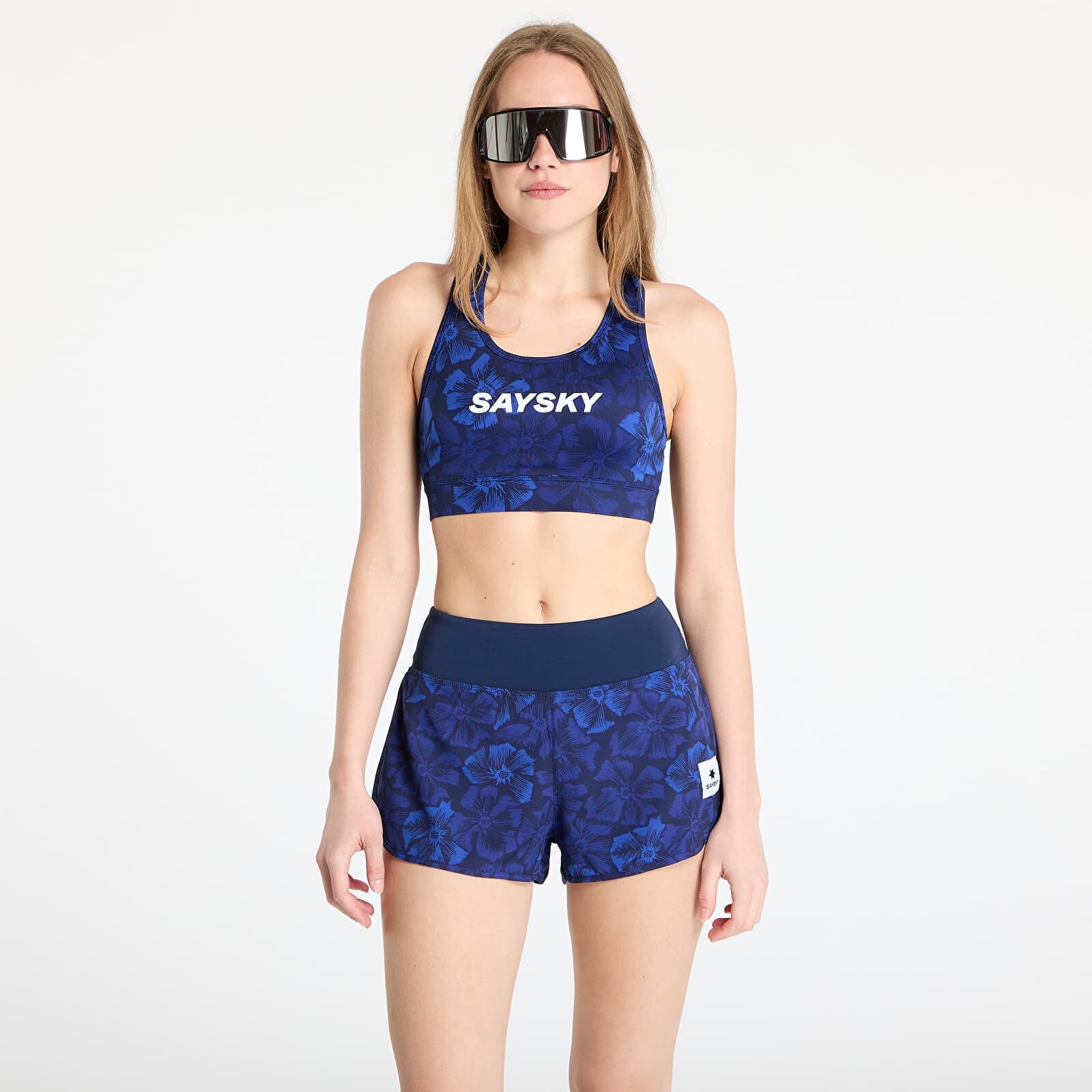 Podprsenka SAYSKY W Flower Combat Sports Bra Blue AOP S